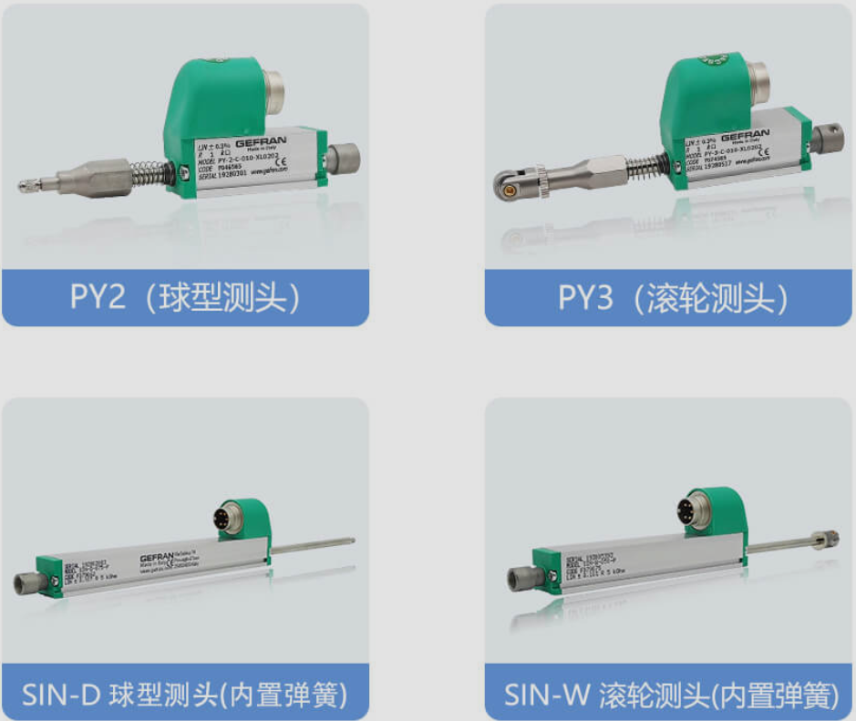 PY-2-C-100-XL0202 PY-2-F-010-S01M-XL0202自復(fù)位直線位移傳感器 電子尺 杰佛倫 GEFRAN